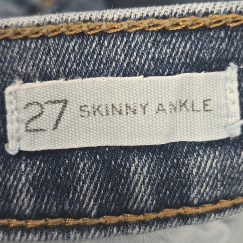 Banana Republic Premium Women's 27 Skinny Zippered Ankle Jeans